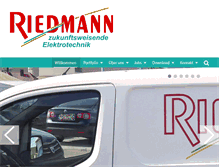 Tablet Screenshot of elektro-riedmann.com